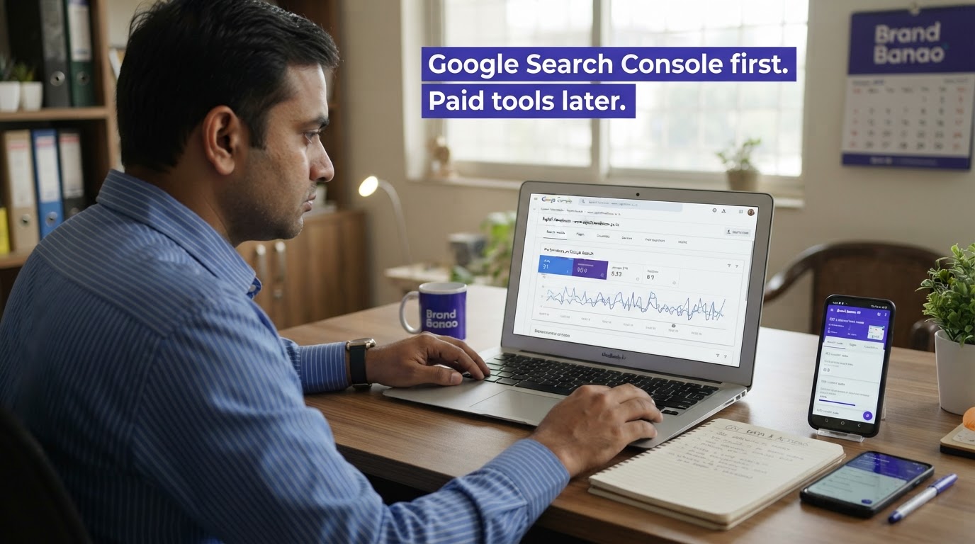 Illustration supporting google search console vs seo tools: what should you use first?